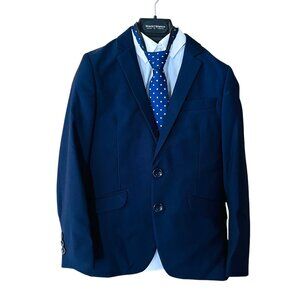 Black & Bianco Boys Navy Formal Suit Set Size 7 - Worn Once! 👔 Wedding Ready ✨